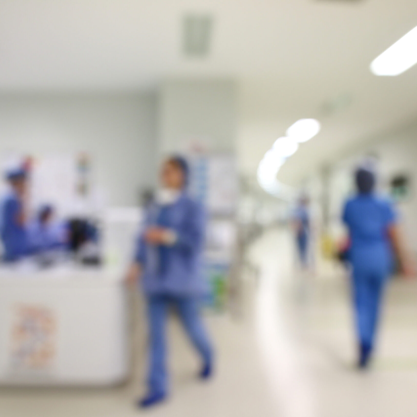 hospital blurry background